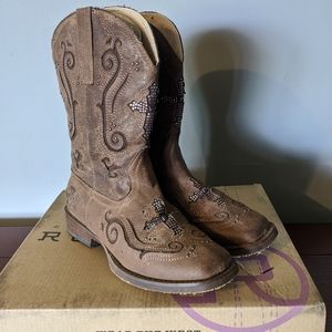 Little Girls Western Roper Boots